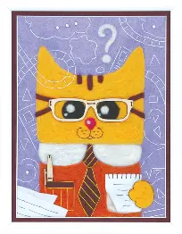 Felting kit V-201 "Cat-scientist"