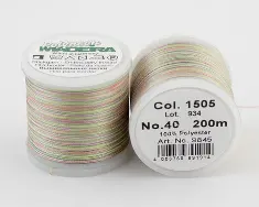 1505/9845 Polyneon №40 високоміцна вишивальна нитка, 100%% поліестер, 200 м