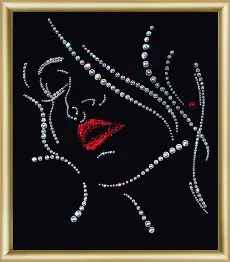 Rhinestone decoration kit KC-019 "Girl"