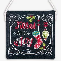 70-08927 Набор для вышивания счётный крестНАПОЛНЕННЫЙ РАДОСТЬ//FILLED WITH JOY  ORNAMEN DIMENSIONS