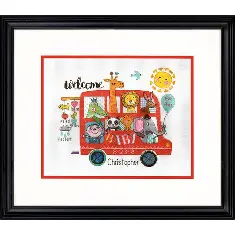 70-75534 Counted cross stitch kit DIMENSIONS "Baby on board birth record"