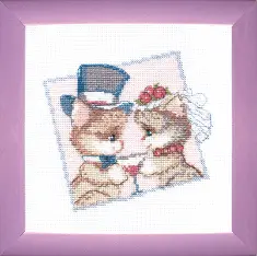 Cross-stitch kit A-158 "Fiance and bride"