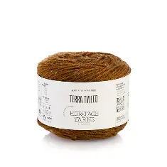 17 Terra Tweed пряжа (97%% мериносова вовна, 3%% віскоза), колір Помаранчевий 100 г моток, 17 ROSARIOS