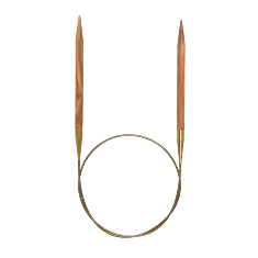 575-7 (80см/3,5мм) Кругові спиці з оливкового дерева, Addi