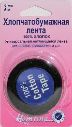 541.6 Тесьма - стрічка для укріплення швів, бавовна, 6мм