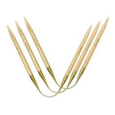 561-2 (30см/7,0мм) Набір спиць Crasy Trio з бамбуку, довгі, Addi