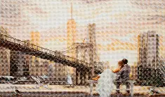 M-500 Counted cross stitch kit "Dawn together"