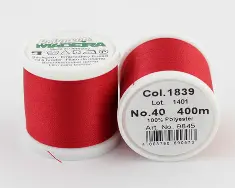 1839/9845 Polyneon №40 високоміцна вишивальна нитка, 100%% поліестер, 400 м