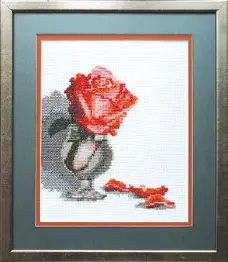 Cross-stitch kit А-111 "Rose in beaker"