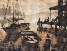 35018 Counted cross stitch kit DIMENSIONS "Peaceful Silhouette"