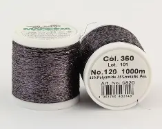 360/9820 METALLIC №120 Декоративна нитка для додавання у в'язальну нитку, 1000 м