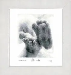 PN-0149170 Набір для вишивання хрестом Vervaco Baby Feet Birth Sampler "Маленькі ніжки"