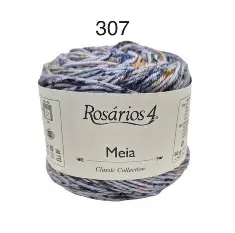 307 Meia Print пряжа (70%% мериносова вовна 30%% поліамід), колір Різнокольоровий 50 г моток ROSARIOS