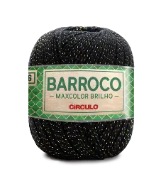 8990 BARROCO MAXCOLOR BRILHO (98%%бавовна, 2 %% металік 200 г,216 м)