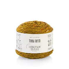 20 Terra Tweed пряжа (97%% мериносова вовна, 3%% віскоза), колір Жовтий 100 г моток, 170 м ROSARIOS
