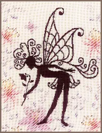 PN-0188915 Counted cross stitch kit LanArte "Flower Fairy Silhouette"