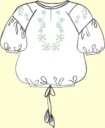 C-15/1 Embroidery kit for chemise , размер 56