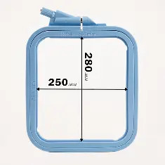 170-14 Пяльцы-рамка квадрат пластиковые 250*280mm Nurge (голубые)