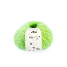 110 Aurora Print пряжа (70%% кід мохер  30 %% шовк), колір Зелений 25 г моток ROSARIOS