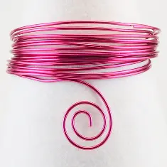 24239-003 Алюминиевая проволока круглая, 10м, цвет ярко-розовый
