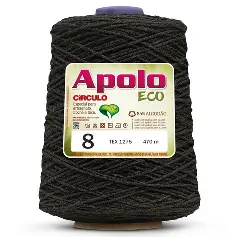 7311 APOLO ECO 8 пряжа (85%% бавовна, 15%% волокна, 600гр, 457м 1шт), темно коричневий