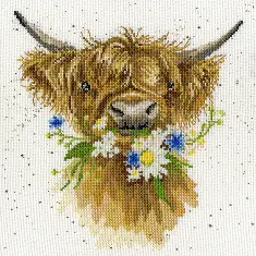 XHD42 Набір для вишивання хрестом Daisy Coo "Дейзі Ку" Bothy Threads