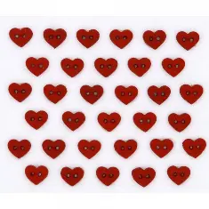 6399 Декоративні ґудзики. Мініатюрки - серденька