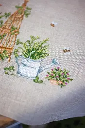 PN-0199604 Vervaco Tablecloth "Garden equipment"