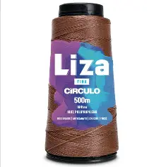 7404 LIZA THIN (FINA) пряжа 100%% поліпропілен . 500 м . 92 г, коричневий