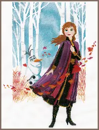 PN-0182640 Набір для вишивки Холодне Серце 2 Анна, 37х51, аїда 14, лічильний хрест Vervaco