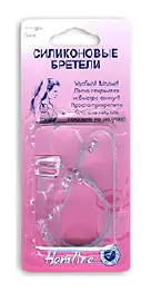 774.BABL Силіконові бретелі, блакитний