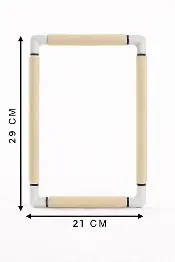 270-3/бежеві П`яльці з кліпсами Nurge 21х29 см