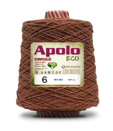 7496 APOLO ECO 6 пряжа (85%% бавовна, 15%% волокна, 600гр, 610м 1шт), ЧЕРЕПИЦЯ