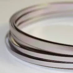 7714 Дріт художній алюмінієвий плоский, колір №22 темне срібло