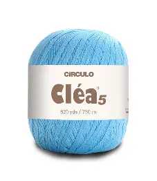 2151 CLEA 5 пряжа(100%% мерс.бавовна, 151гр. 750м. ), блакитний