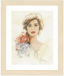 PN-0158331 Набір для вишивки хрестом LanArte Romantic Lady "Романтична дівчина"