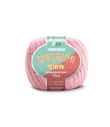 3046 AMIGURUMI SLIM пряжа   (100%% бавовна ,70 г, 178 м ), світло-рожевий