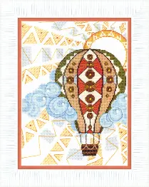 BT-185 Counted cross stitch kit Crystal Art "Travel in clouds"