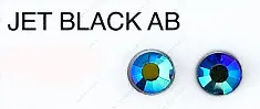 224AB JET BLACK AB стрази DMC+ фольговані