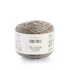 01 Terra Tweed пряжа (97%% мериносова вовна, 3%% віскоза), колір Сірий 100 г моток, 170 м ROSARIOS