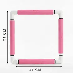 270-1/рожеві П`яльці з кліпсами Nurge 21х21 см