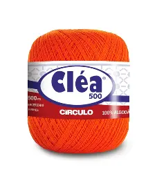 4445 CLEA 500 пряжа (100%% мерс.бавовна, 76гр. 500м. ), жовтогарячий