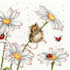 XHD80 Counted cross stitch kit "Daisy Mouse"