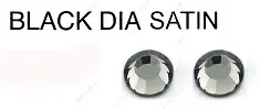 326SA BLACK DIA SATIN стразы DMC+ термоклеевые