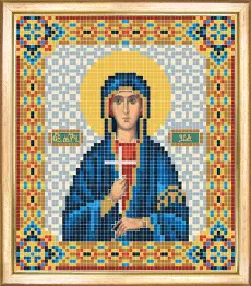 СБІ-086 Схема для вишивання бісером "Іменна ікона свята мучениця Зоя"