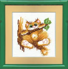 Набір для вишивання хрестиком Чарівна Мить №204 "Кошеня"