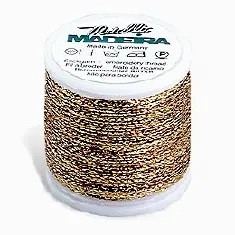 8012/9808 Тесьма Metallic Madeira №8, металізований поліефір, 20 м