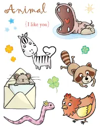 4311CS Набір прозорих штампів Чарівна Мить