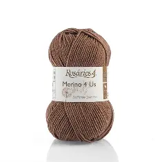 24 Merino 4 Us пряжа (100%% мериносова вовна - без мулесингу), колір Шоколад 50 г моток ROSARIOS