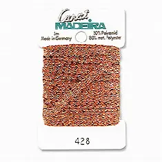 428/9724 Декоративна металізована тасьма Carat Madeira 4 мм*5м